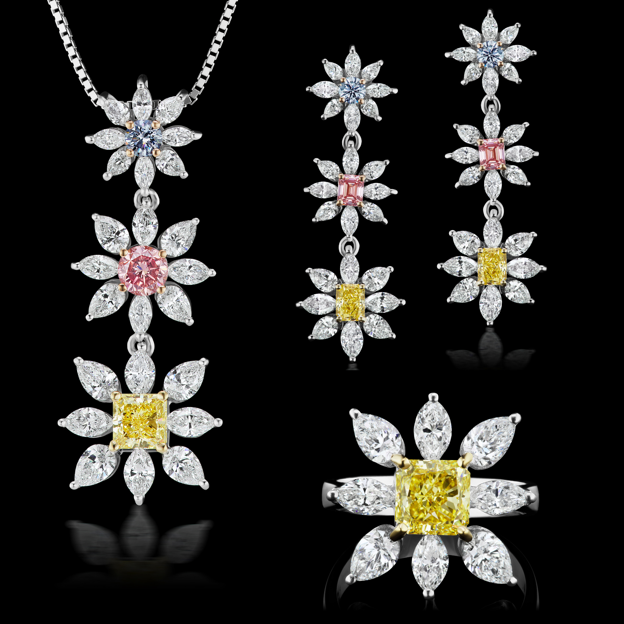 Northern Cross Argyle Mine Diamond Suite (3 Piece)